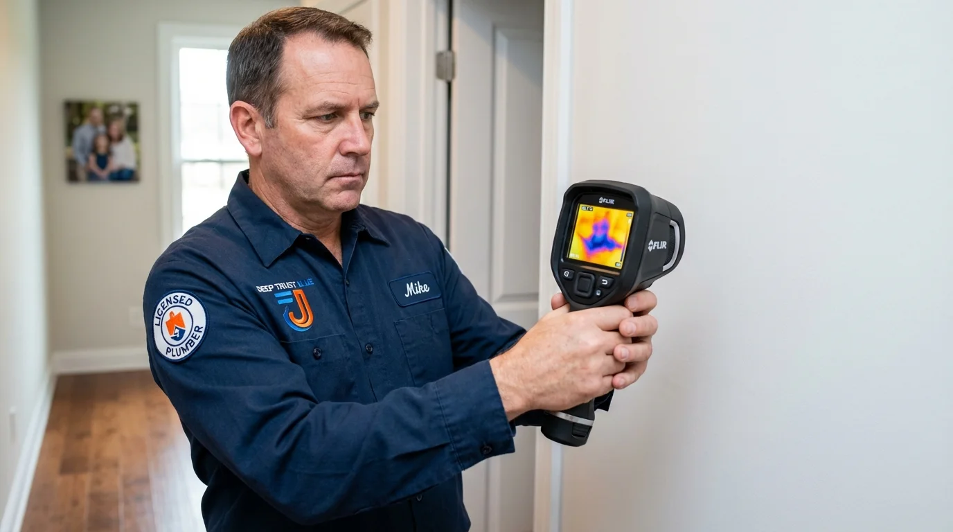 Thermal imaging leak detection by Johns Plumbing LLC in Gaffney